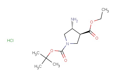 trans-4-Amino-1-N-Boc-3-pyrrolidinecarboxylic acid ethyl ester HCl